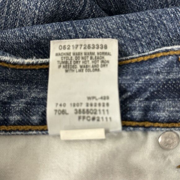 Levis 550 Denim Shorts Men 38 Blue Relaxed Fit Jorts Dadcore Classic Rugged - Picture 7 of 8